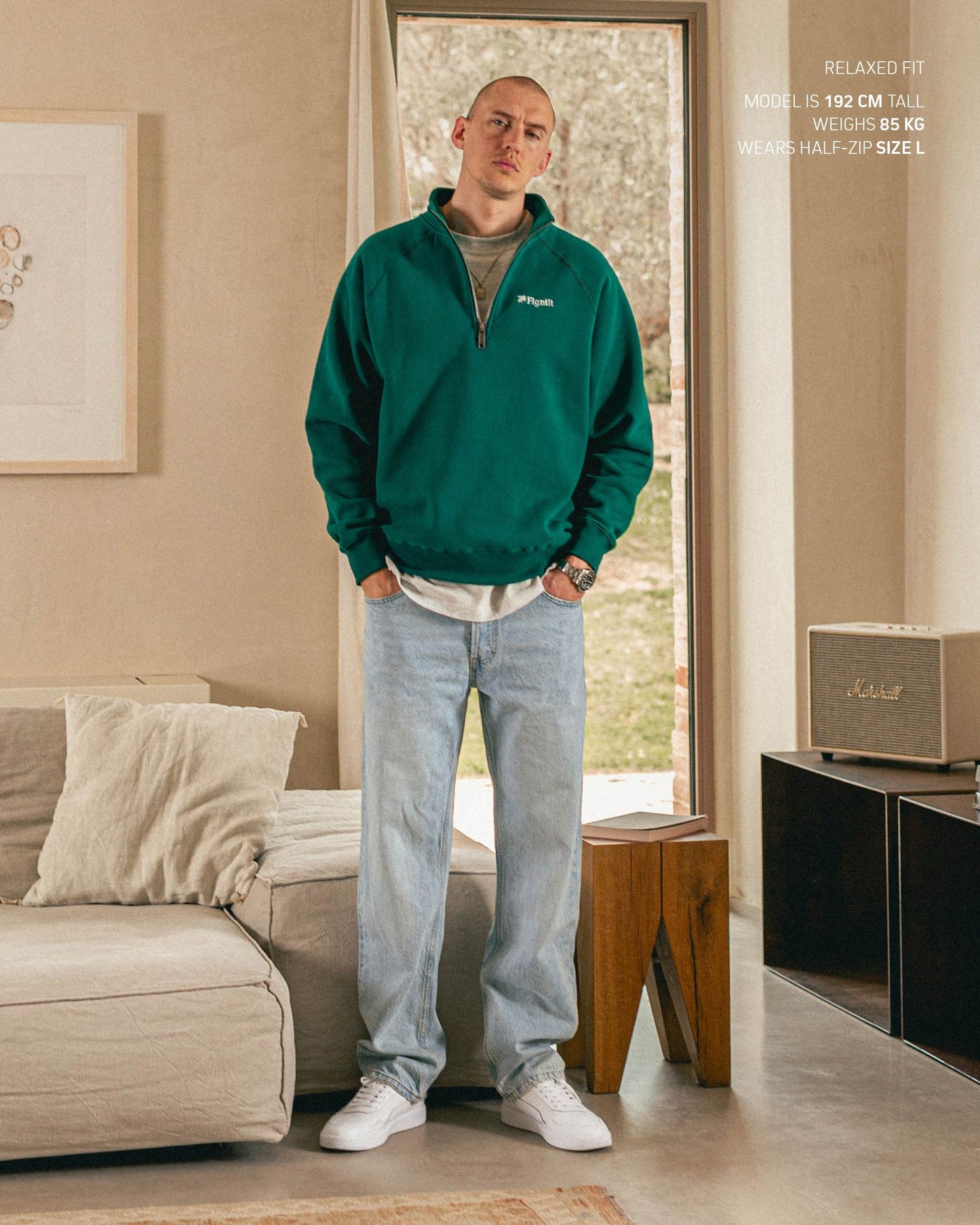 FLGNTLT EVERGREEN HALF ZIP