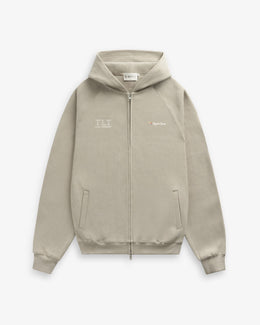 INTERFACE WAFFLE ZIP HOODIE