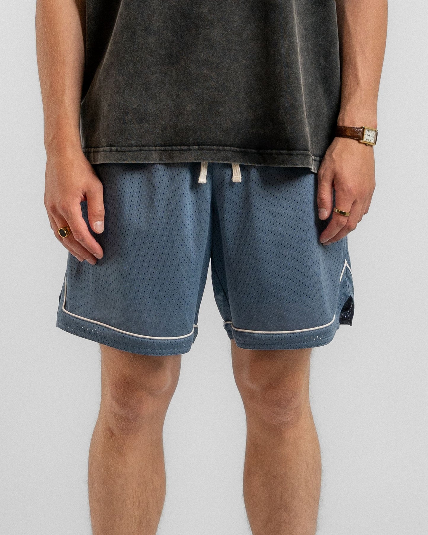 INDIGO MESH SHORTS