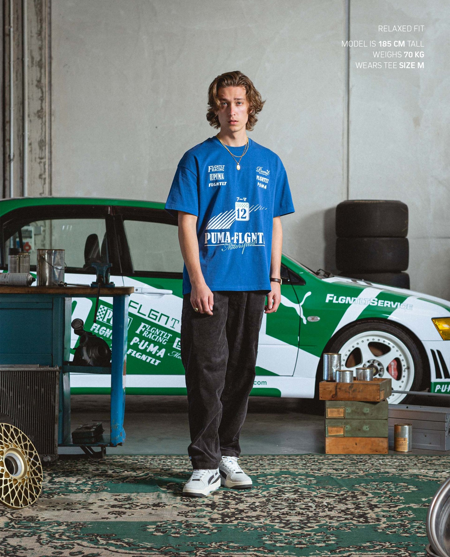 PUMA & FLGNTLT ROYAL CLYDE TEE