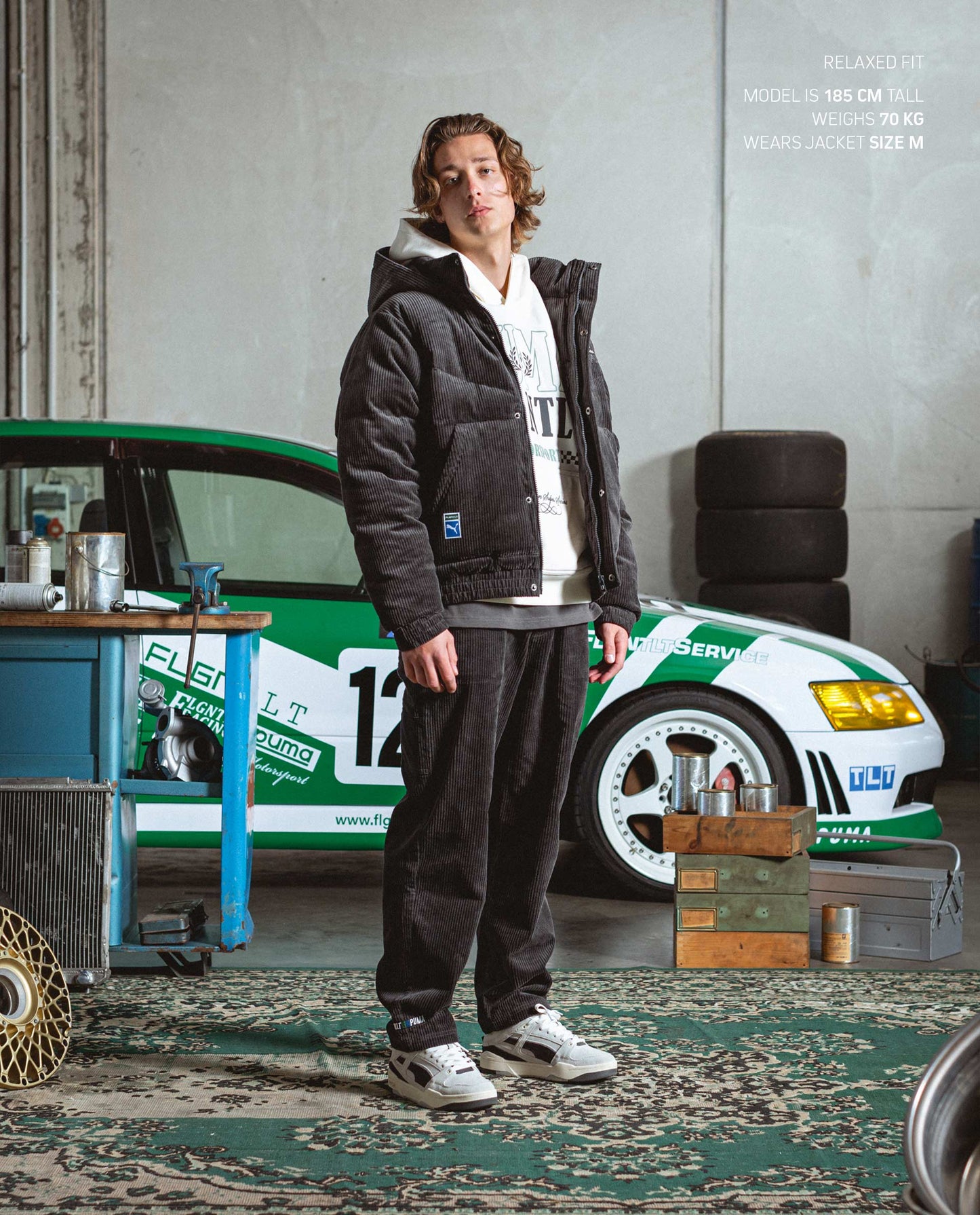PUMA & FLGNTLT ASPHALT PUFFER JACKET
