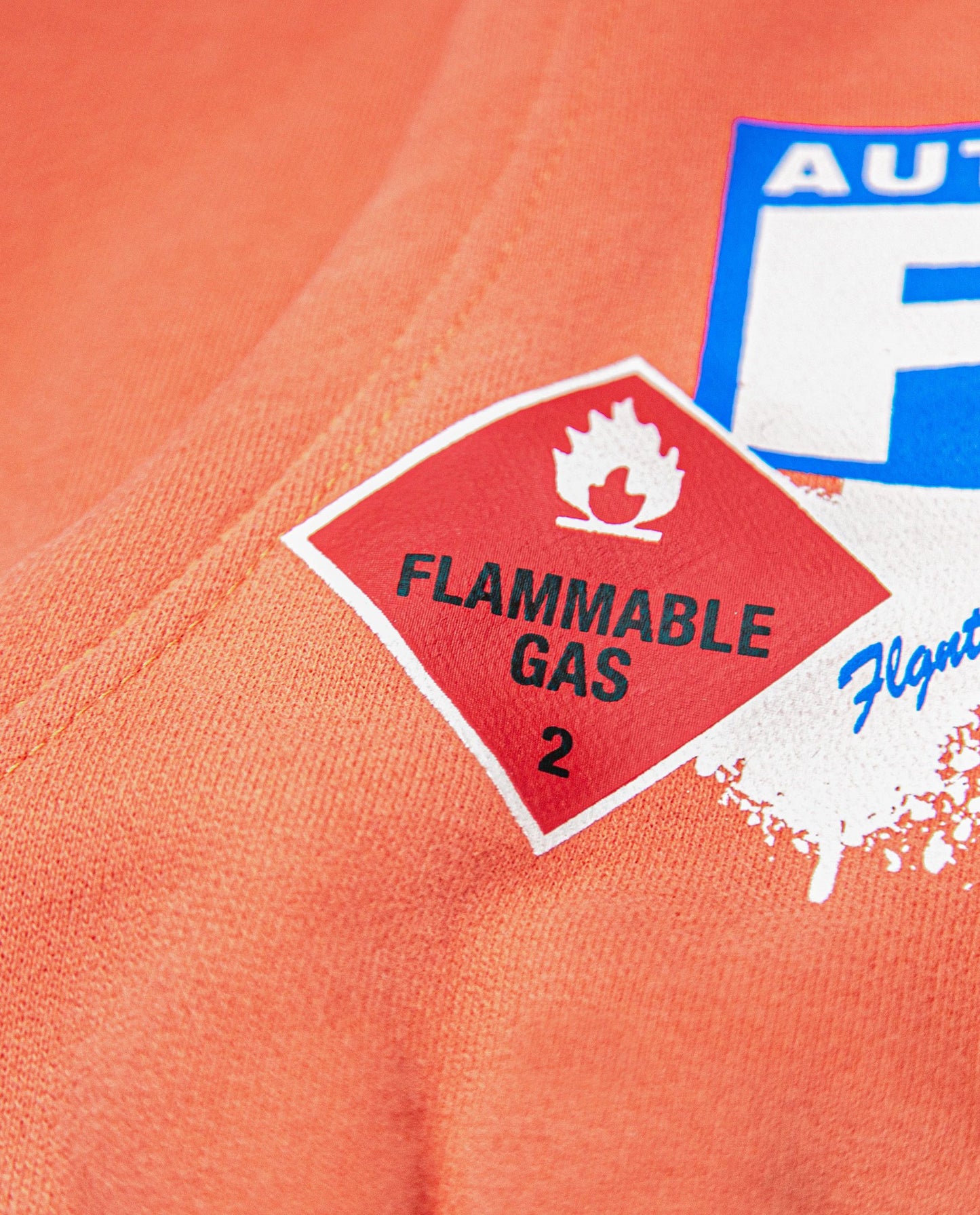 Flgntlt Spray Paint Salmon Zip Hoodie