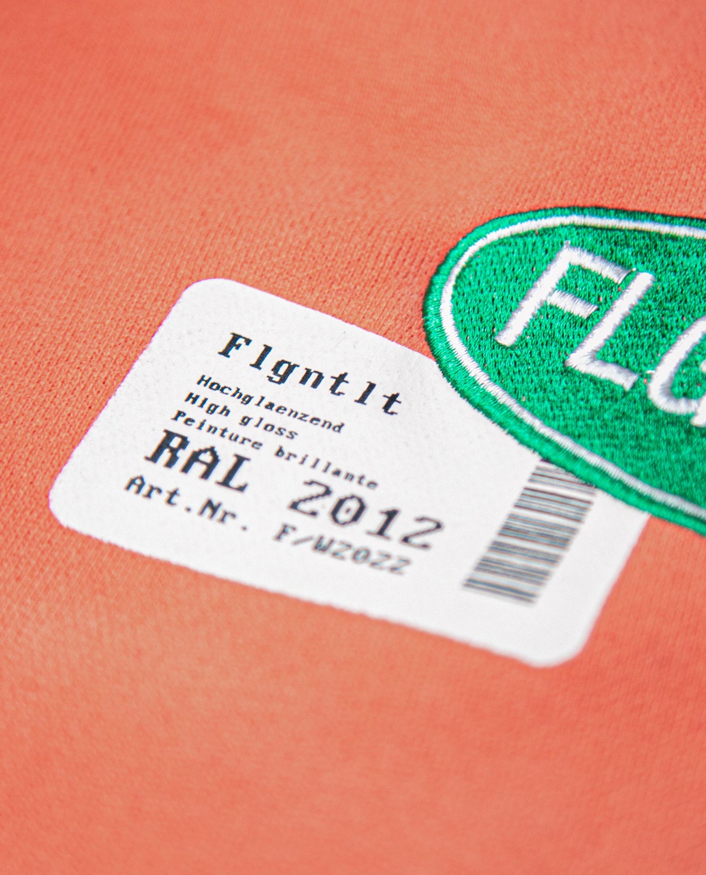 Flgntlt Spray Paint Salmon Zip Hoodie