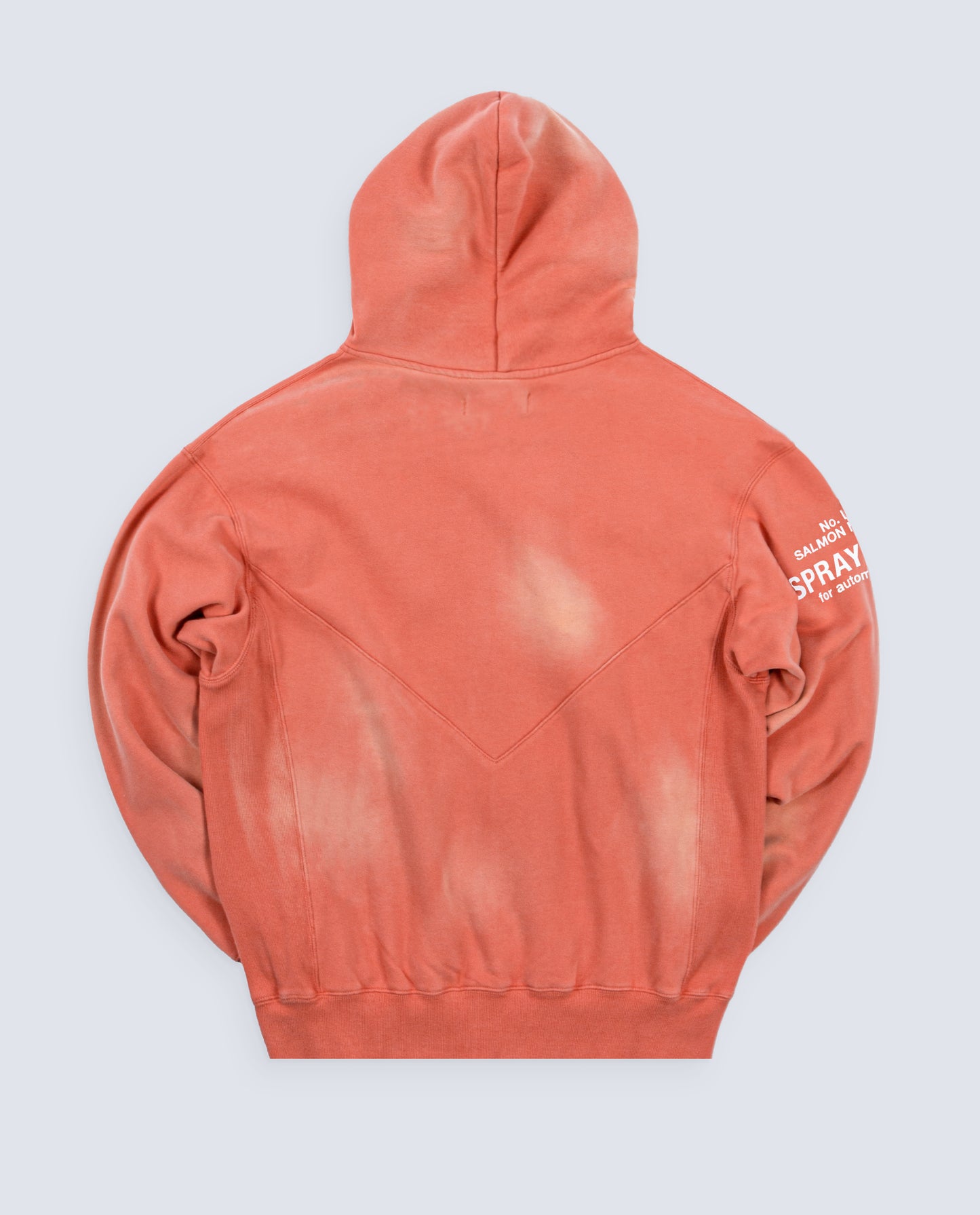 Flgntlt Spray Paint Salmon Zip Hoodie
