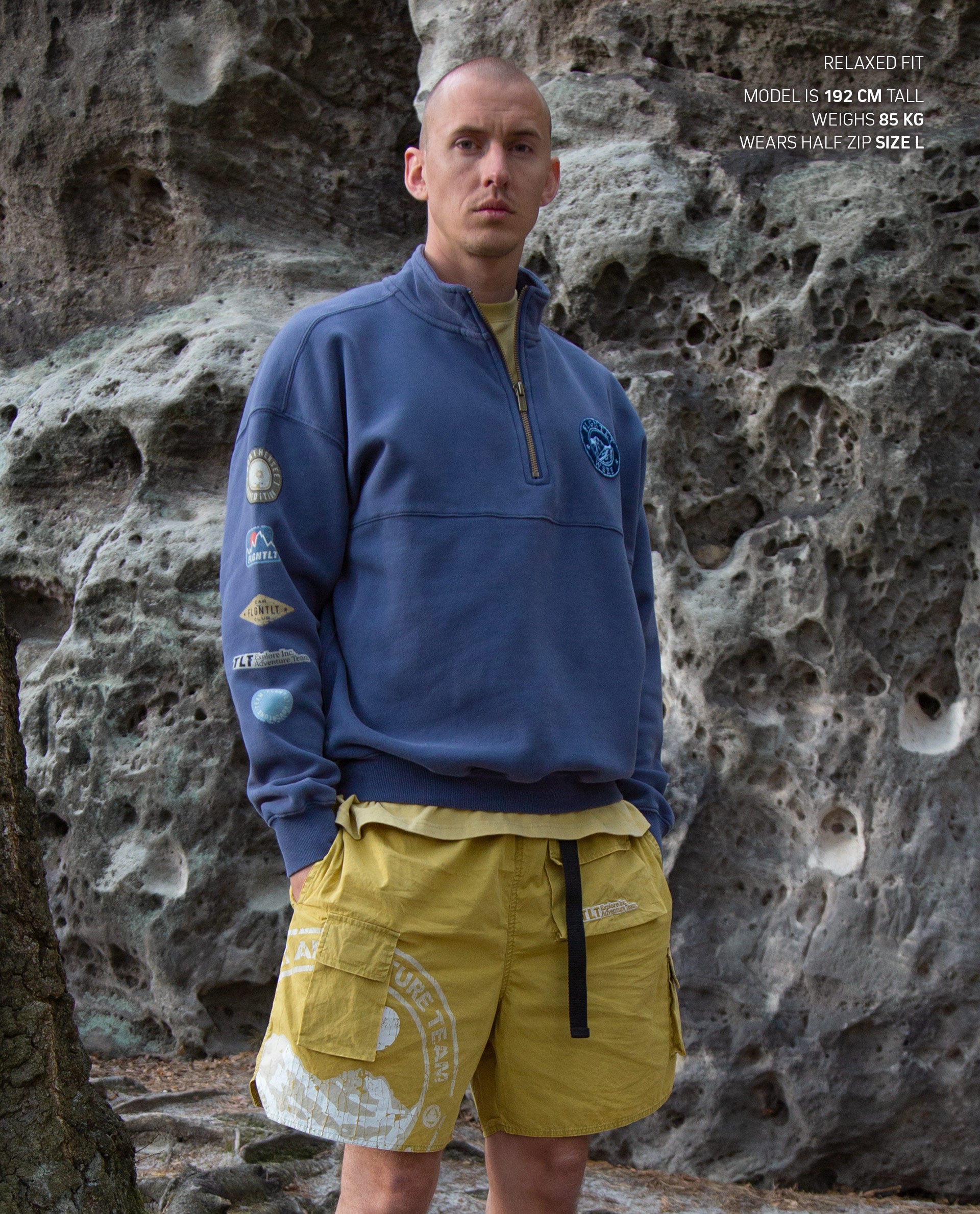 FLGNTLT GLACIER HALFZIP HOODIE