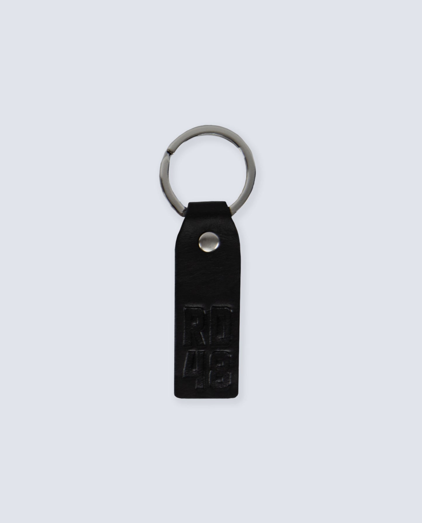 RD48 LEATHER KEYRING BLACK