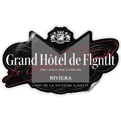 Hotel-FLGNTLT-Aufkleber