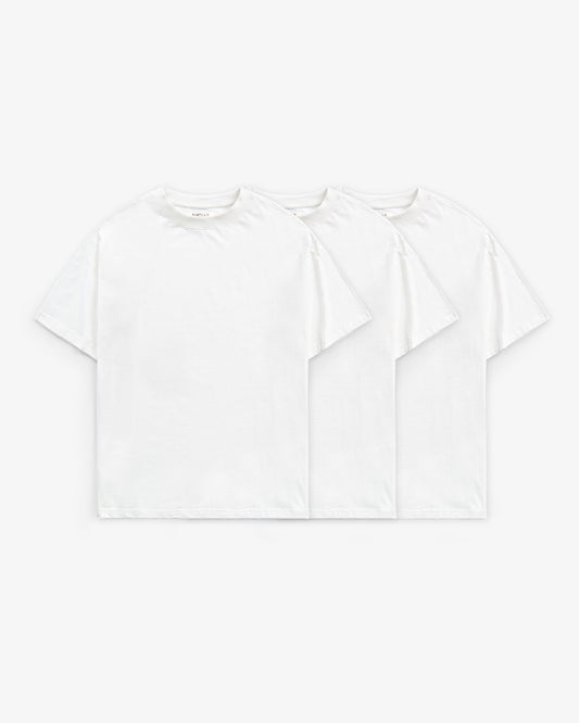 FLGNTLT EVERYDAY TEE 3 PACK - WHITE