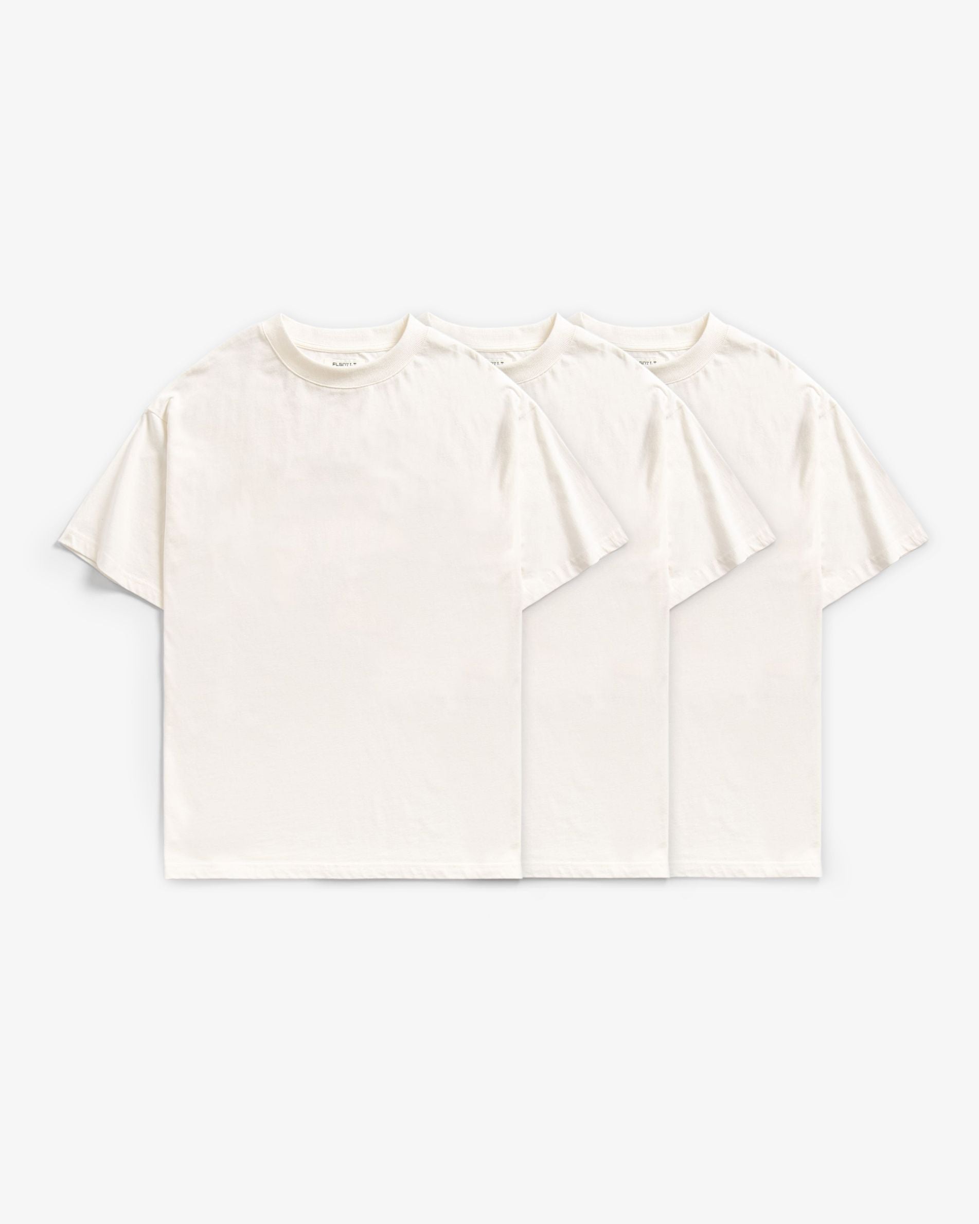 FLGNTLT EVERYDAY TEE 3 PACK - CREME