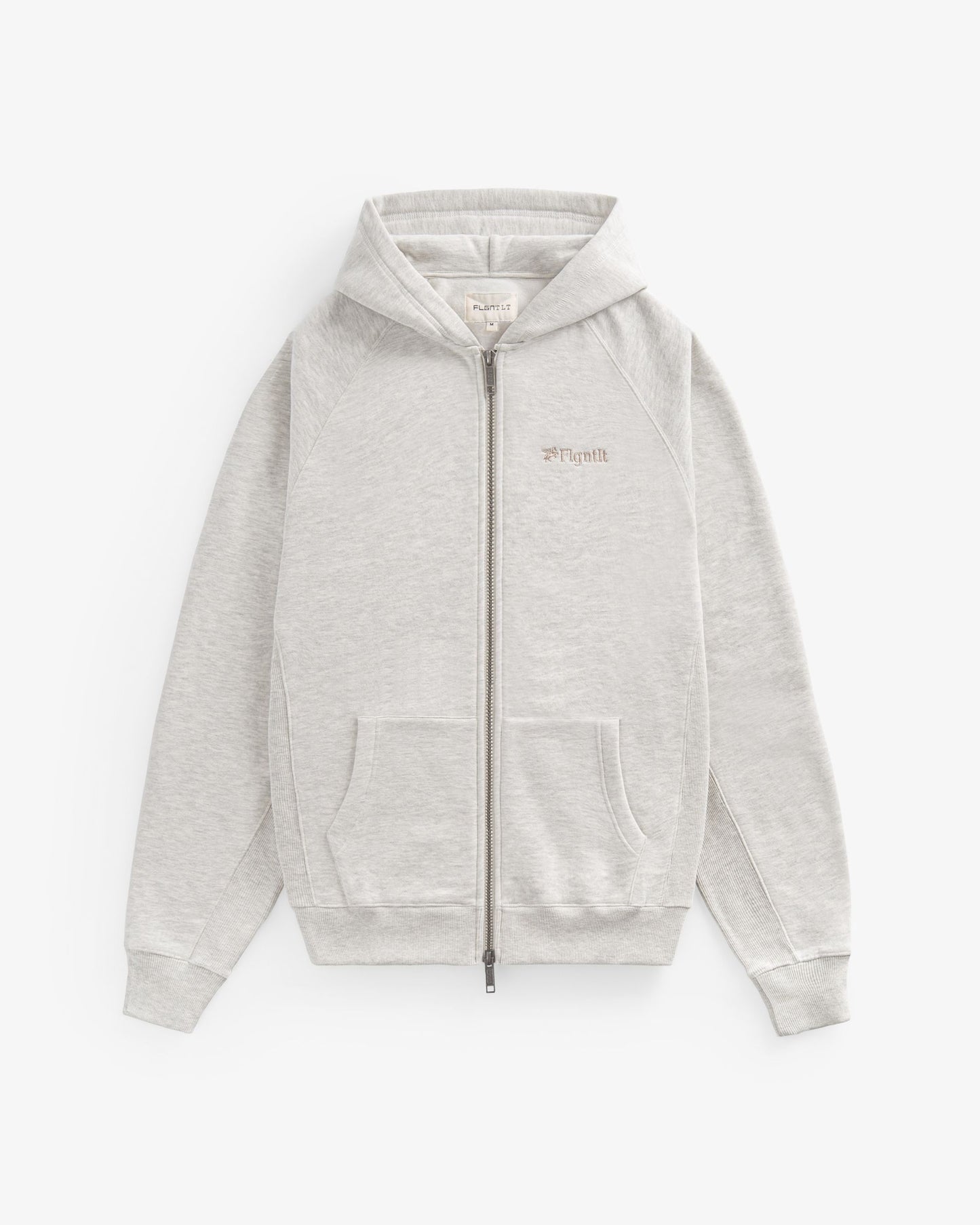 FLGNTLT OATMEAL ZIP HOODIE