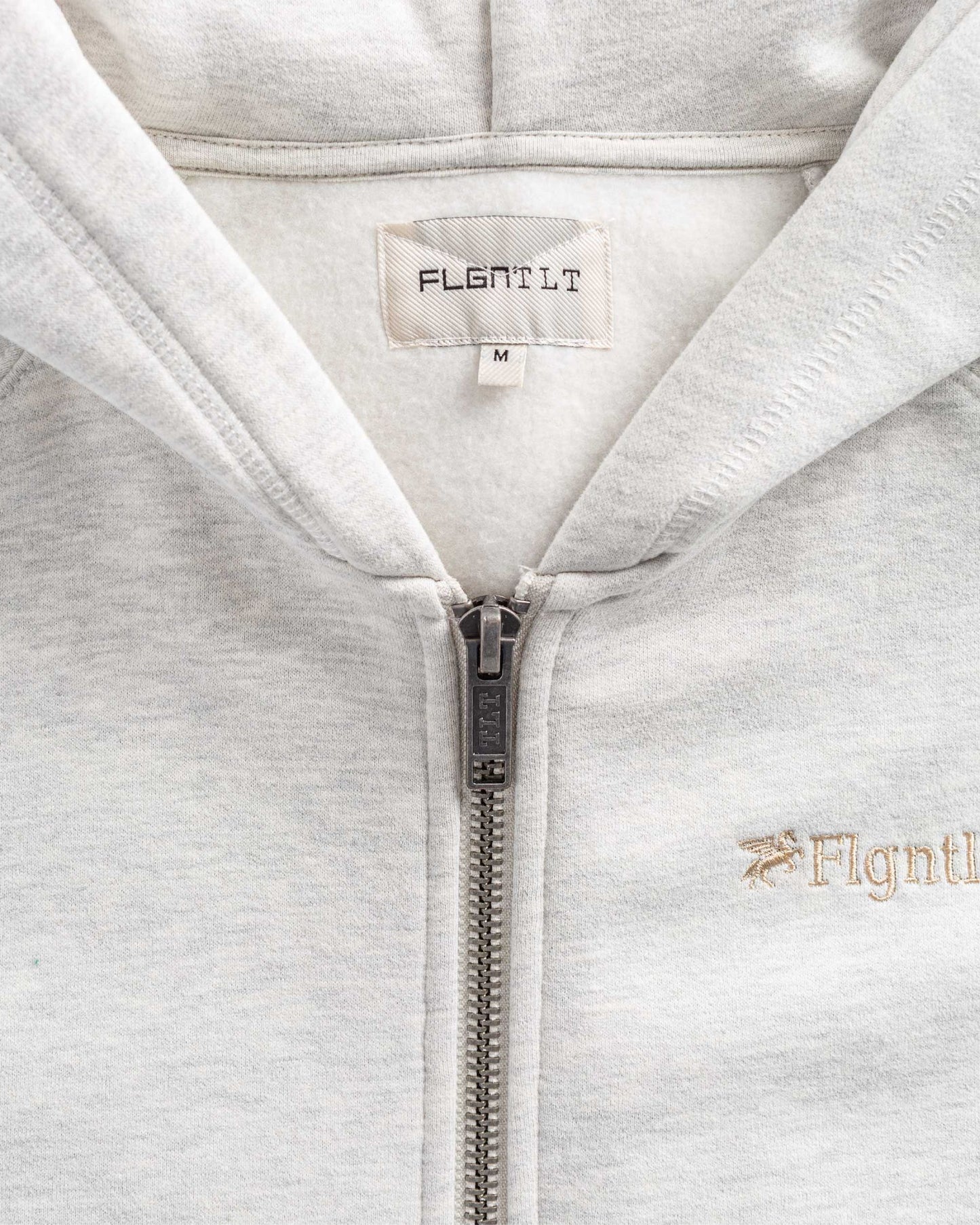 FLGNTLT OATMEAL ZIP HOODIE