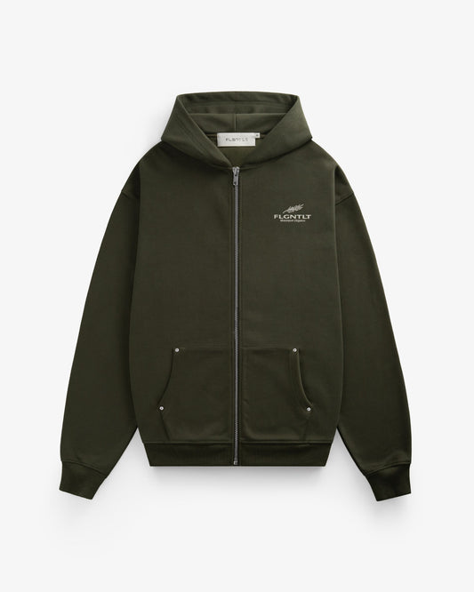 EMBLEM ZIP HOODIE