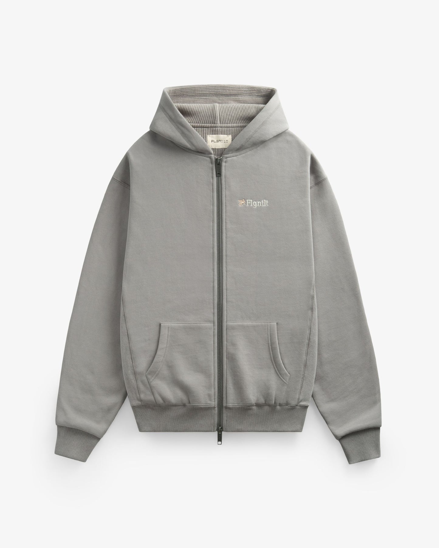 MOCHA DOUBLE LAYER ZIP-HOODIE