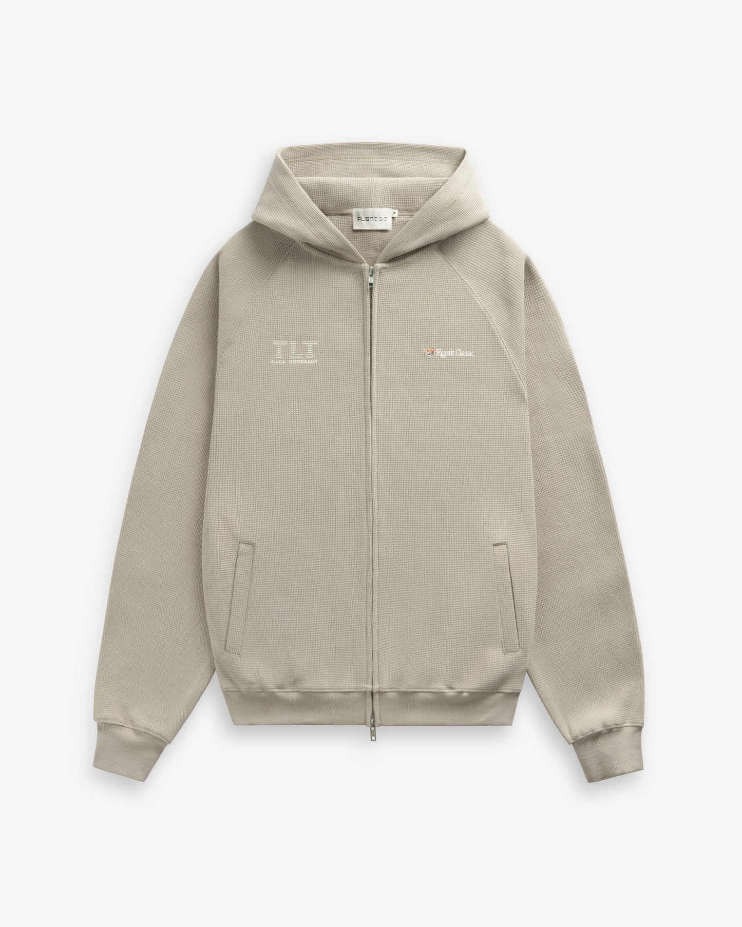 INTERFACE WAFFLE ZIP HOODIE