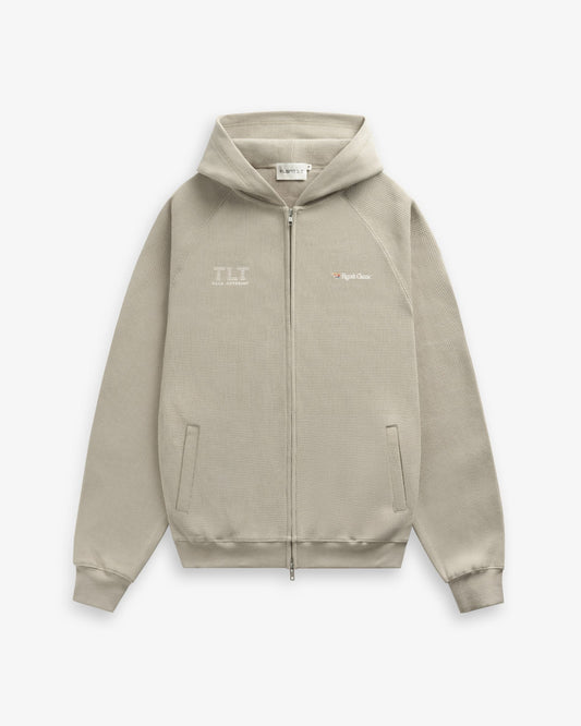 INTERFACE WAFFLE ZIP HOODIE