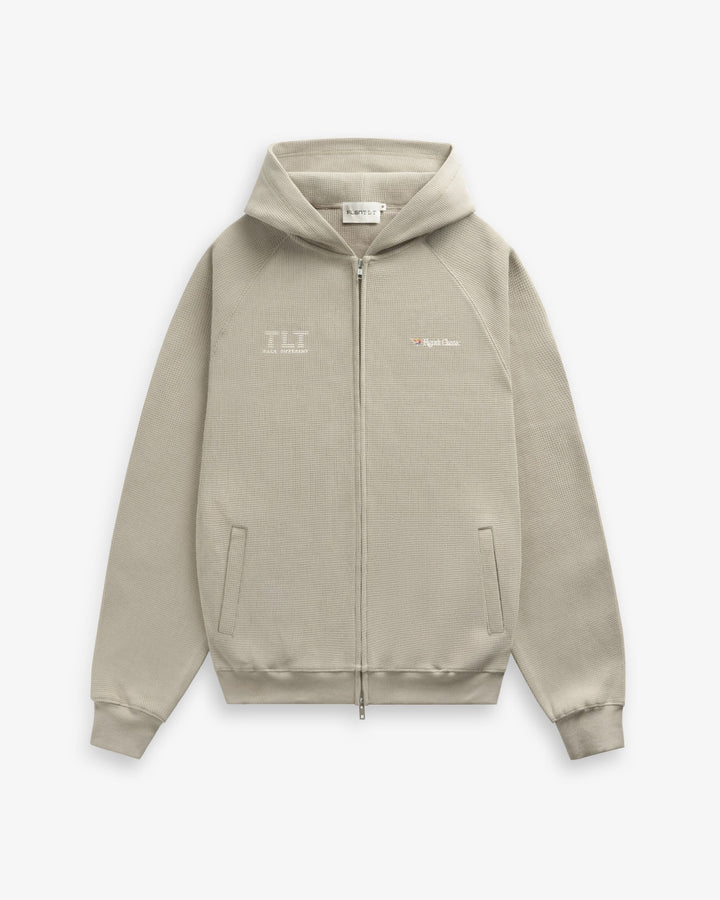 INTERFACE WAFFLE ZIP HOODIE