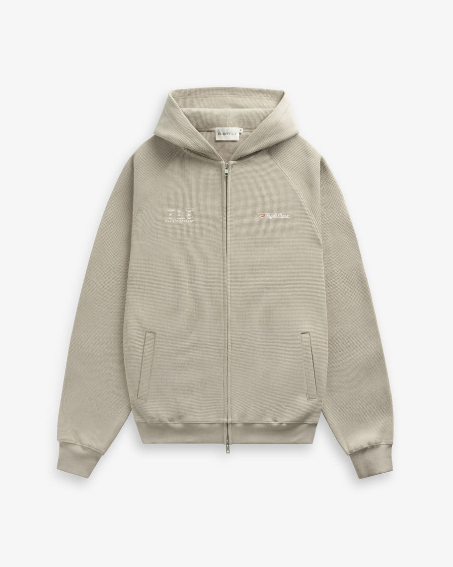 INTERFACE WAFFLE ZIP HOODIE