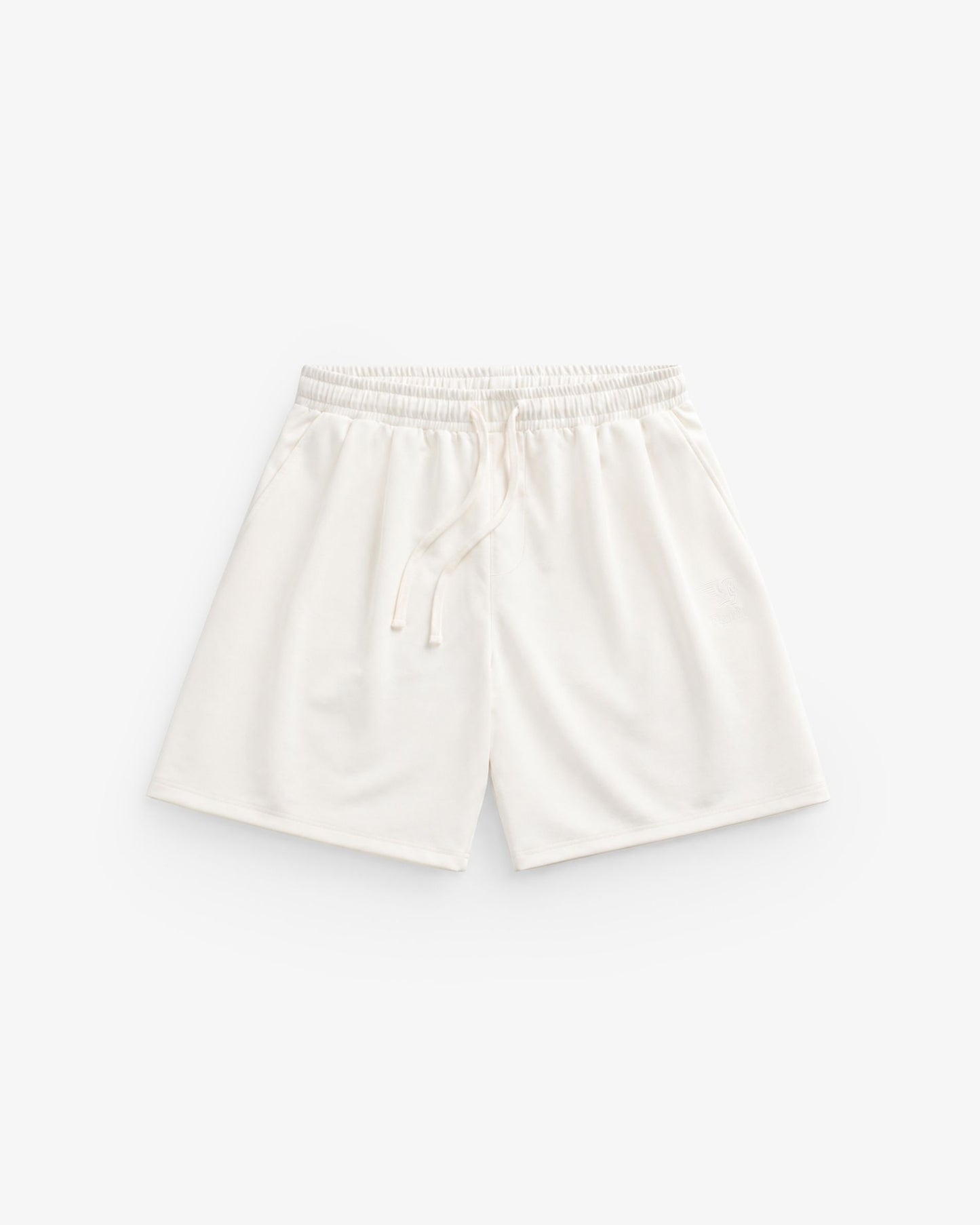 PLEATED SWEATSHORTS CREME