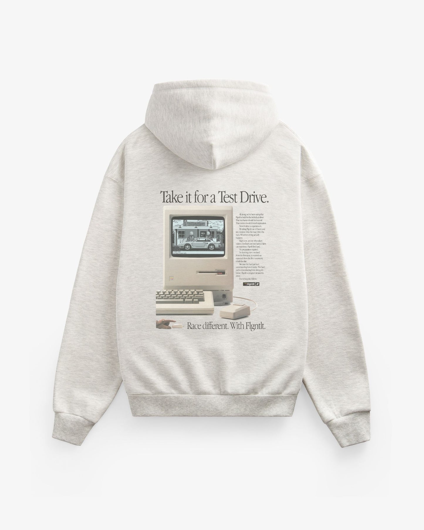 TEST DRIVE GREY HOODIE