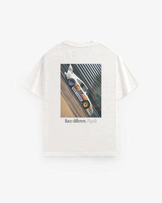 RACE DIFFERENT WHITE T-SHIRT