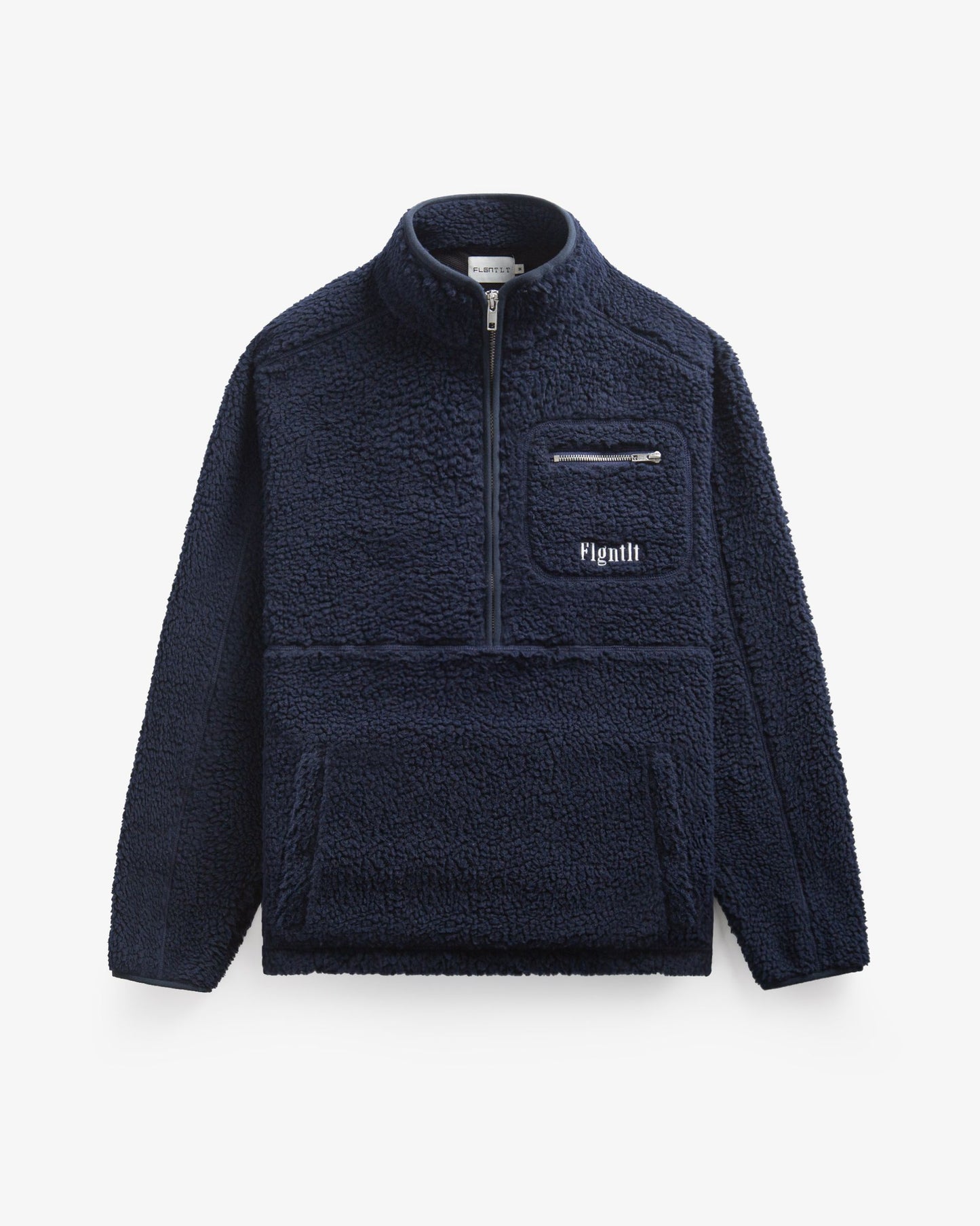 DEEP NAVY FLEECE HALF ZIP