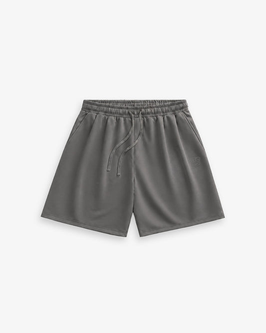 PLEATED SWEATSHORTS TAUPE