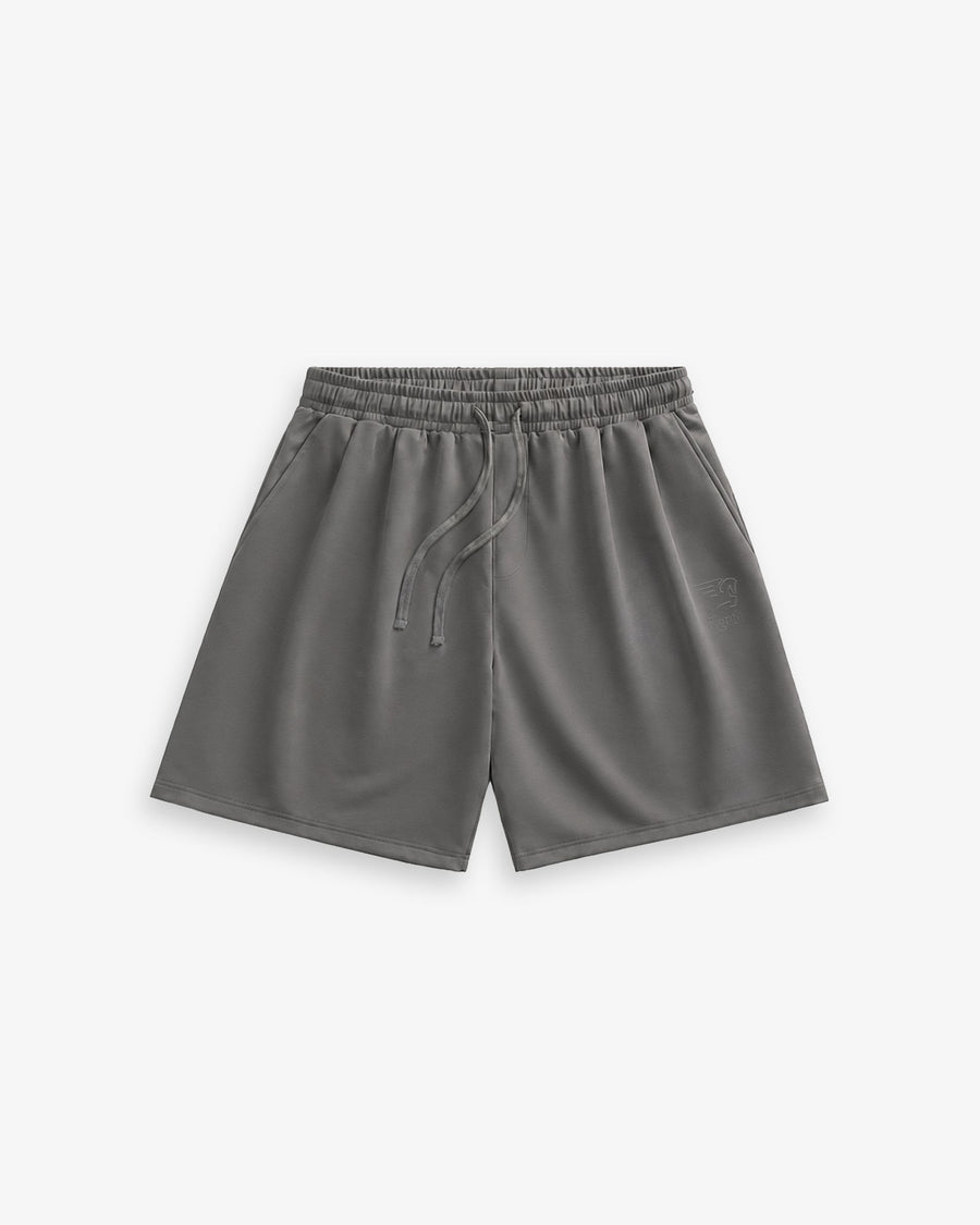 PLEATED SWEATSHORTS TAUPE