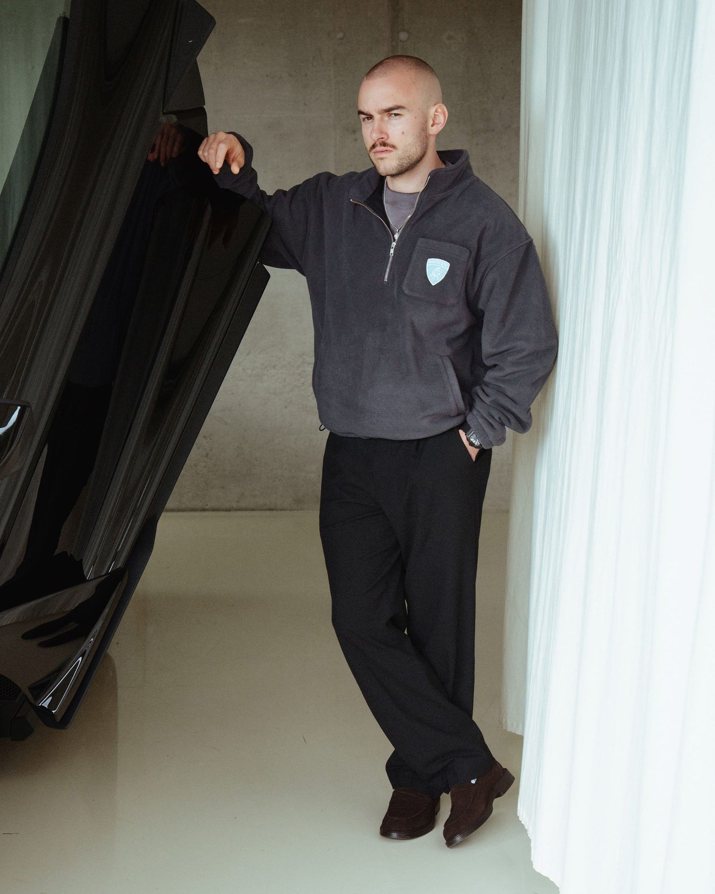 CREST FLEECE HALF ZIP