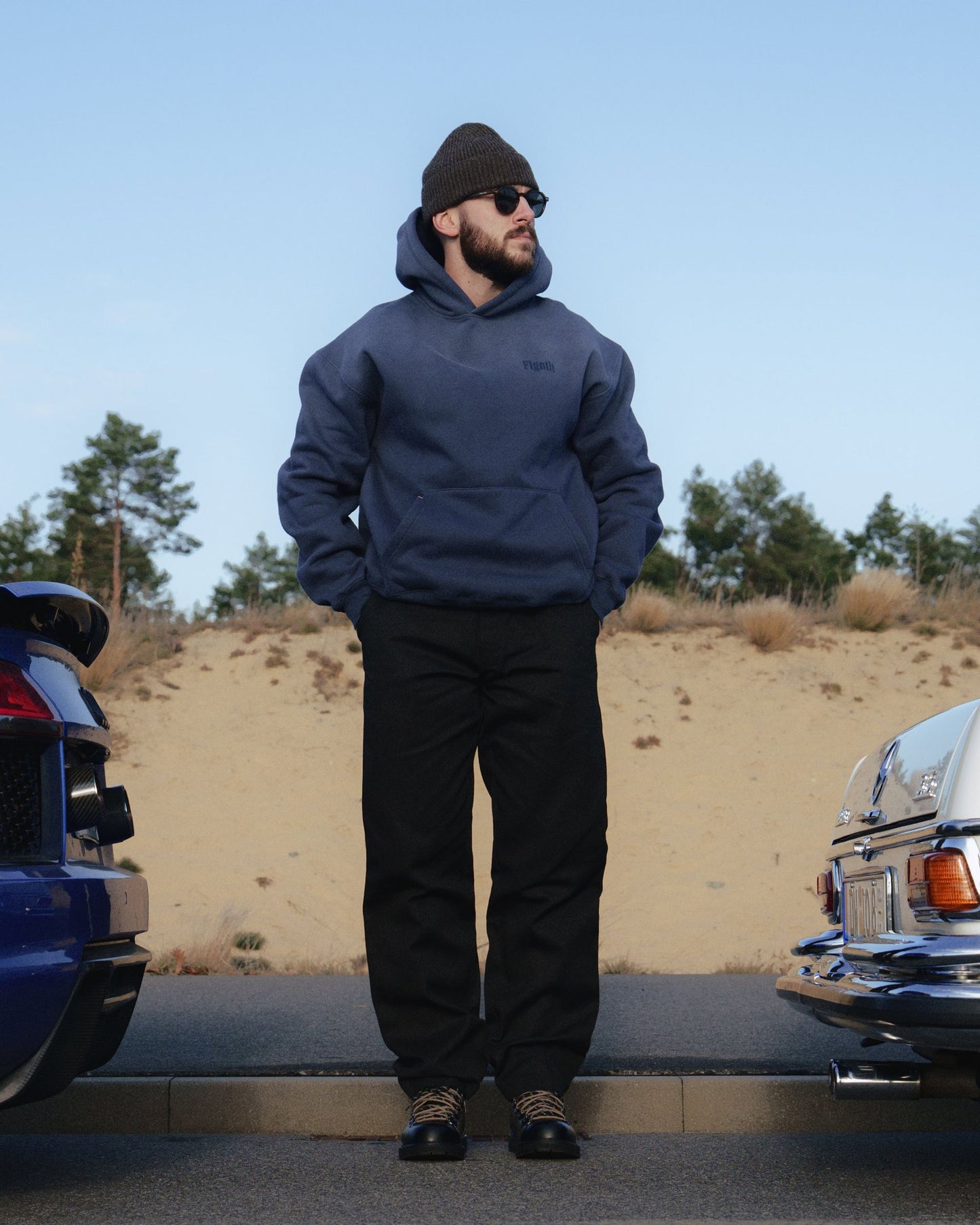 BLUE INDIGO HOODIE