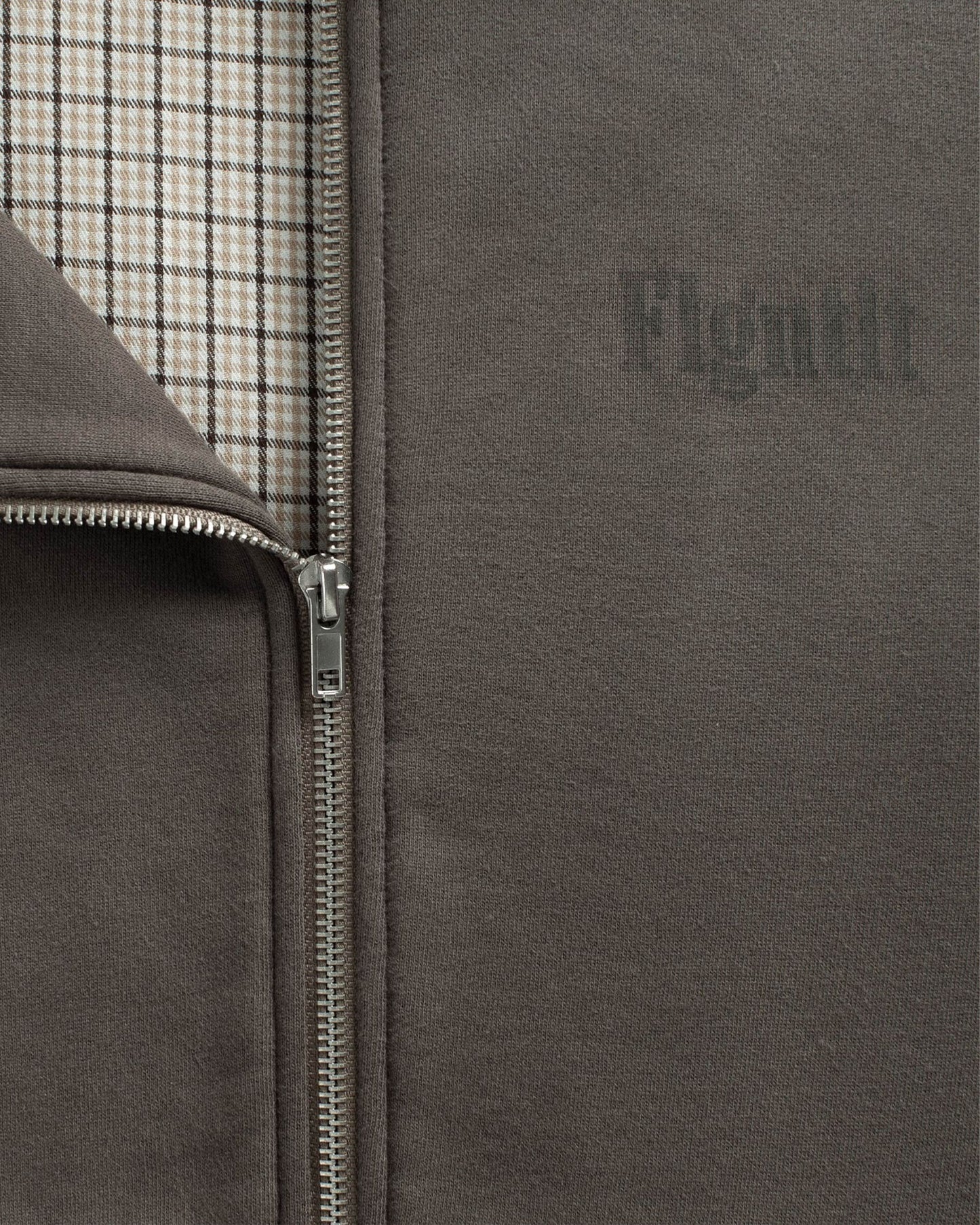 GRAPHITE LAYERED ZIP HOODIE