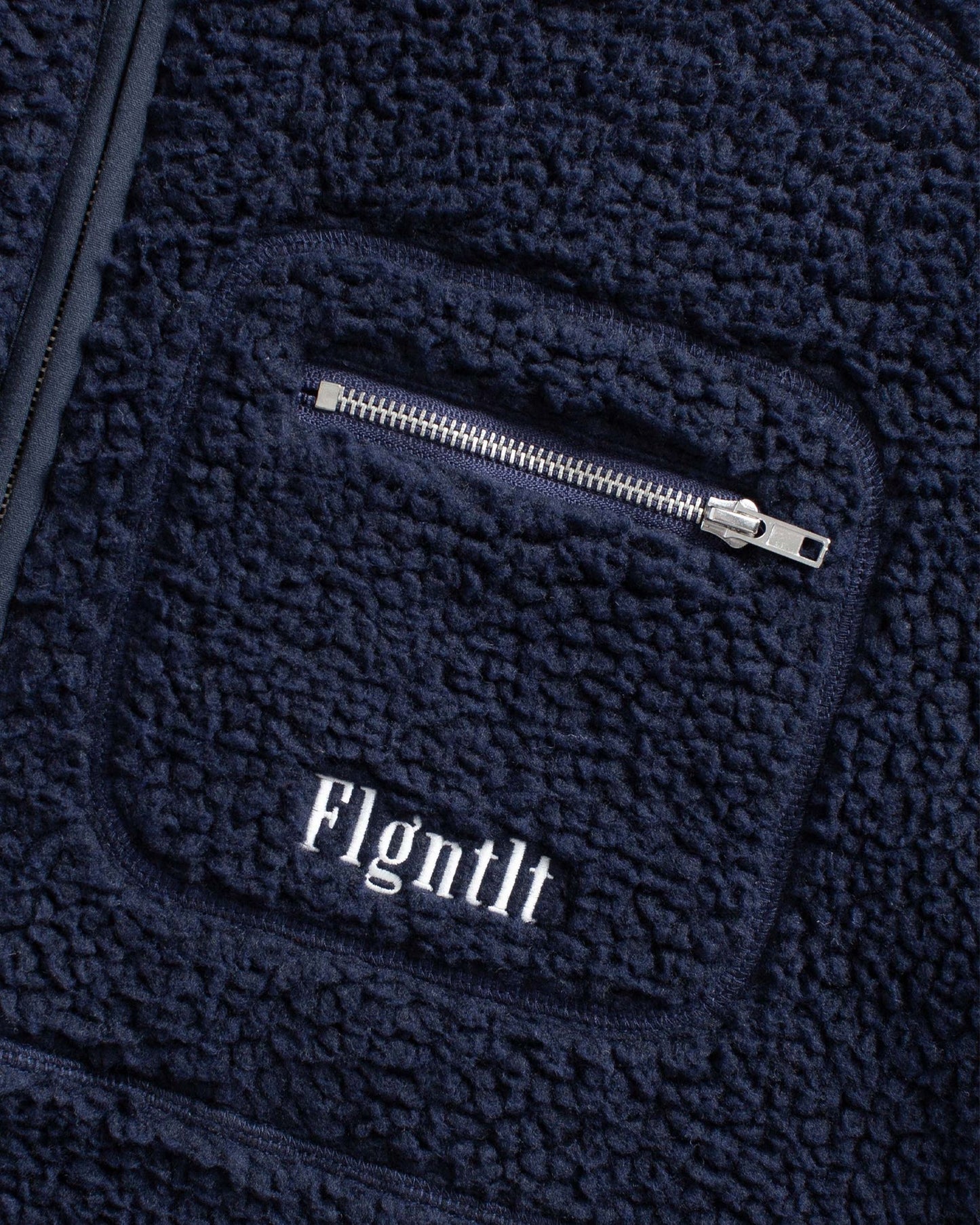 DEEP NAVY FLEECE HALF ZIP