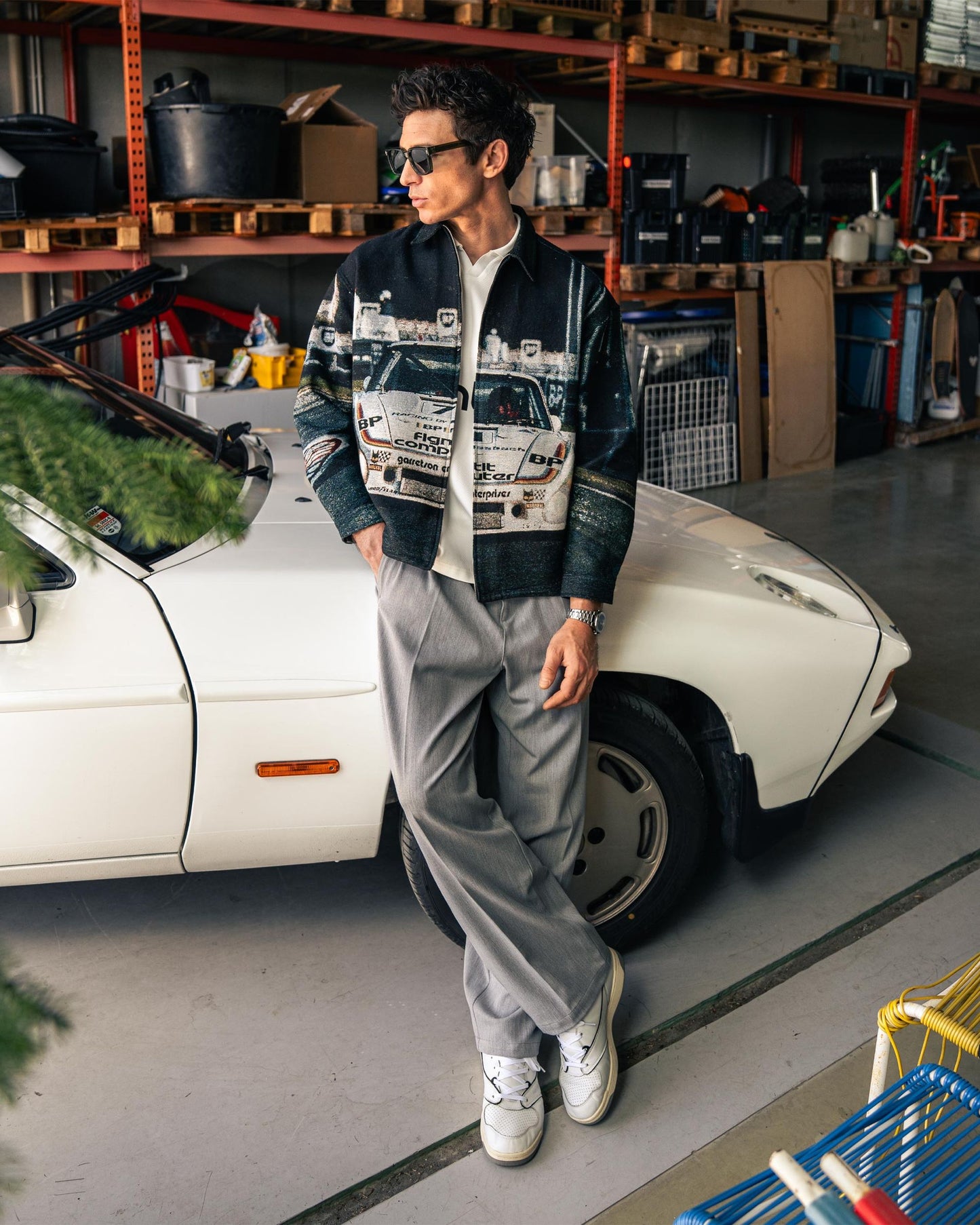 COMPUTER JACQUARD KNITTED JACKET