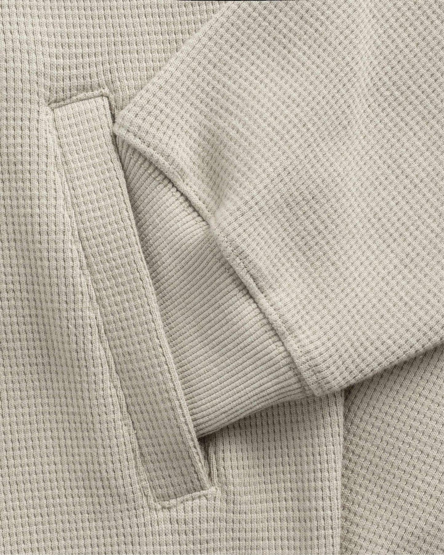 INTERFACE WAFFLE ZIP HOODIE