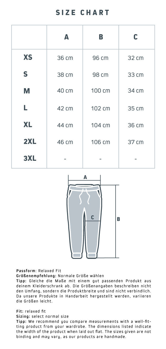 Sizechart