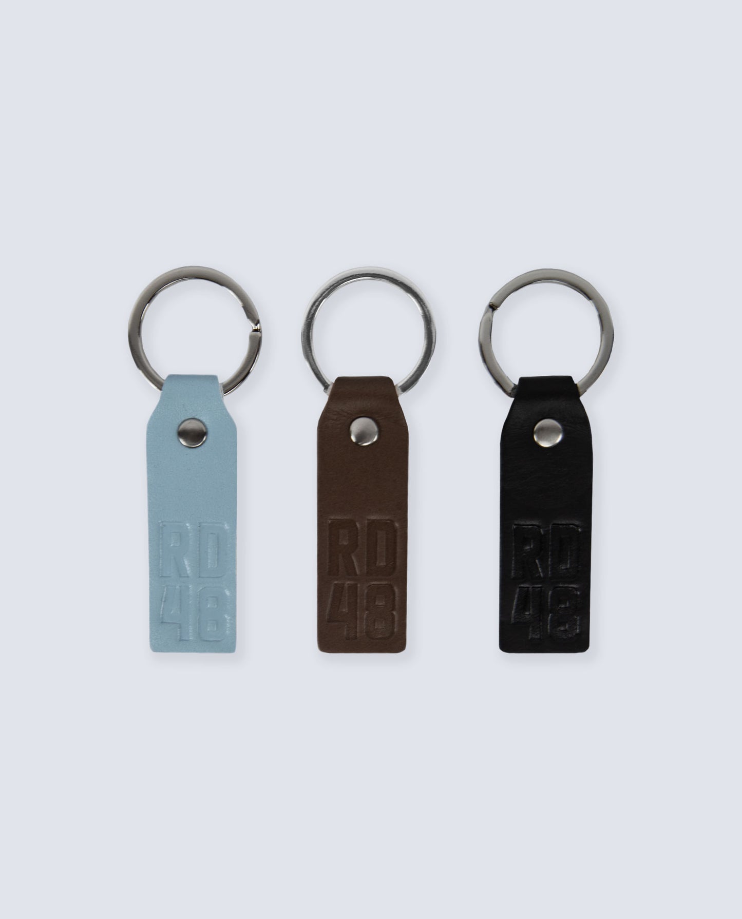 RD48 LEATHER KEYRING BROWN