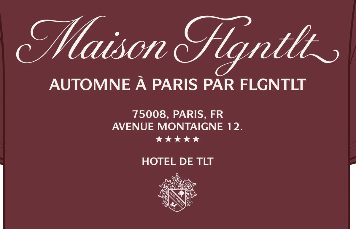 Maison T-Shirt, Backprint im Detail